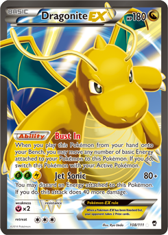 Dragonite EX 108/111 Pokémon card from Furious Fists for sale at best price