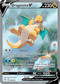 Dragonite V 192/203 Pokémon card from Evolving Skies for sale at best price