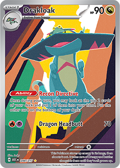 Carte Pokémon Illustration rare Dispareptil 248/217 de la série Héros Transcendants