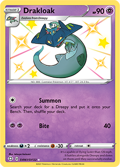 Shining Pokémon Pokémon card Drakloak SV061/SV122 from Shining Fates expansion