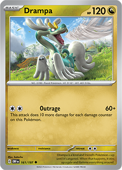 Drampa 161/197 Pokémon card from Obsidian Flames for sale at best price