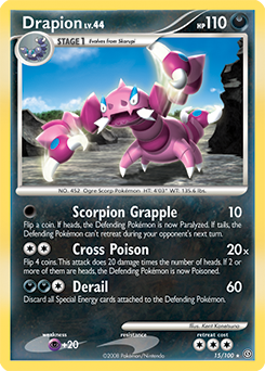 Drapion 15/100 Pokémon card from Stormfront for sale at best price