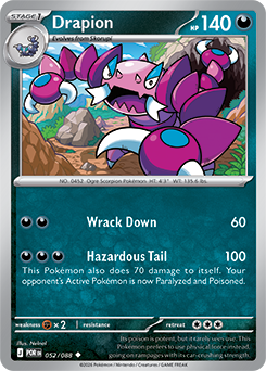 Drapion 52/88 Pokémon card from Perfect Order for sale at best price