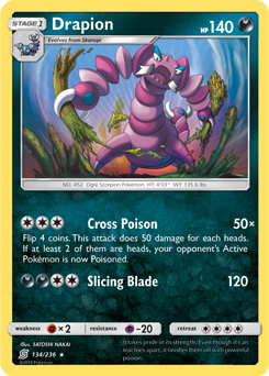 Drapion 134/236 Pokémon card from Unified Minds for sale at best price