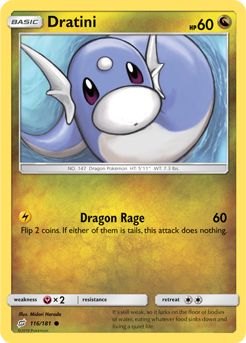 Dratini 116/181 Pokémon card from Team Up for sale at best price