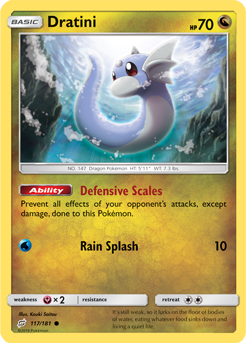 Dratini 117/181 Pokémon card from Team Up for sale at best price