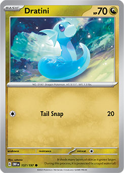 Dratini 157/197 Pokémon card from Obsidian Flames for sale at best price