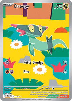 Carte Pokémon Illustration rare Fantyrm 247/217 de la série Héros Transcendants
