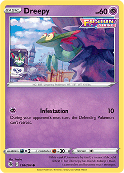 Dreepy 128/264 Pokémon card from Fusion Strike for sale at best price