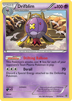 Drifblim 35/101 Pokémon card from Plasma Blast for sale at best price