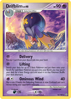 Drifblim 16/100 Pokémon card from Stormfront for sale at best price