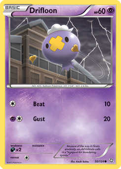 Drifloon 50/124 Pokémon card from Dragons Exalted for sale at best price