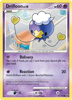 Drifloon 61/100 Pokémon card from Majestic Dawn for sale at best price