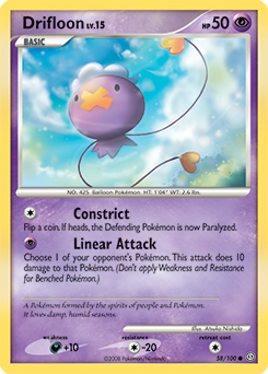 Drifloon 58/100 Pokémon card from Stormfront for sale at best price
