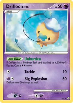 Drifloon SH1 Pokémon card from Stormfront for sale at best price