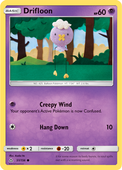 Drifloon 51/156 Pokémon card from Untra Prism for sale at best price