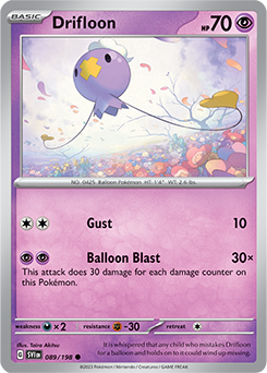 Drifloon 089/198 Pokémon card from Scarlet & Violet for sale at best price