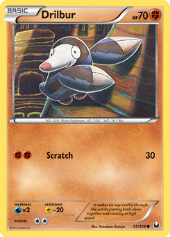Drilbur 55/108 Pokémon card from Dark Explorers for sale at best price