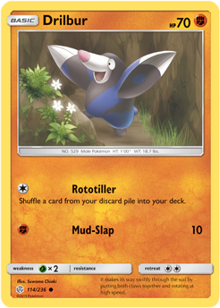 Drilbur 114/236 Pokémon card from Cosmic Eclipse for sale at best price