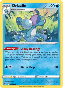 Drizzile 56/202 Pokémon card from Sword & Shield for sale at best price