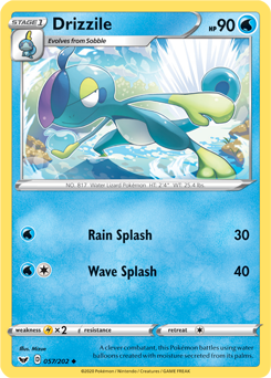 Drizzile 57/202 Pokémon card from Sword & Shield for sale at best price
