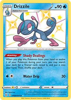 Shining Pokémon Pokémon card Drizzile SV026/SV122 from Shining Fates expansion