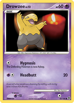 Drowzee 65/106 Pokémon card from Great Encounters for sale at best price