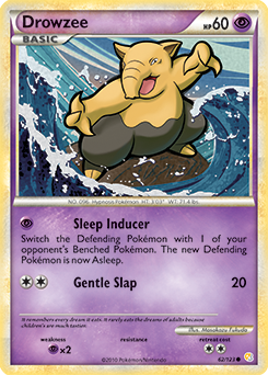 Drowzee 62/123 Pokémon card from HeartGold SoulSilver for sale at best price