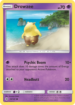 Drowzee 59/149 Pokémon card from Sun & Moon for sale at best price