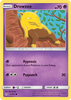 Drowzee 71/214 Pokémon card from Unbroken Bonds for sale at best price