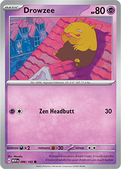 Drowzee 96/165 Pokémon card from 151 for sale at best price
