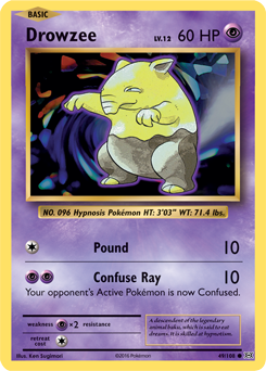 Drowzee 49/108 Pokémon card from Evolutions for sale at best price