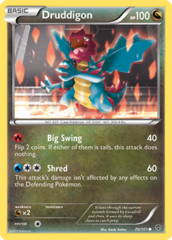 Druddigon 70/101 Pokémon card from Plasma Blast for sale at best price