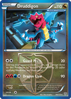 Druddigon 94/135 Pokémon card from Plasma Storm for sale at best price