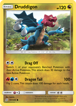 Druddigon 157/236 Pokémon card from Unified Minds for sale at best price