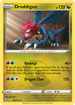 Druddigon 113/172 Pokémon card from Brilliant Stars for sale at best price