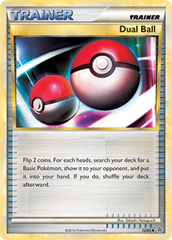 Uncommon Pokémon card Dual Ball 72/95 from Unleashed expansion