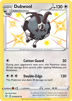 Dubwool SV104/SV122 Pokémon card from Shining Fates for sale at best price