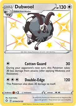 Shining Pokémon Pokémon card Dubwool SV104/SV122 from Shining Fates expansion