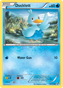 Ducklett 36/114 Pokémon card from Black & White for sale at best price