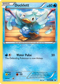 Ducklett 35/108 Pokémon card from Dark Explorers for sale at best price