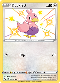 Shining Pokémon Pokémon card Ducklett SV095/SV122 from Shining Fates expansion