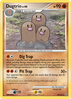 Dugtrio 24/132 Pokémon card from Secret Wonders for sale at best price