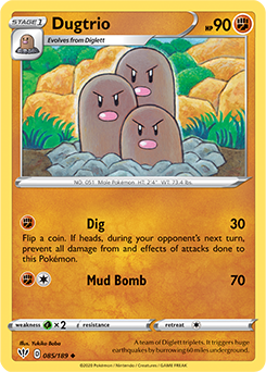 Dugtrio 85/189 Pokémon card from Darkness Ablaze for sale at best price