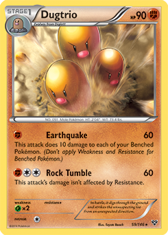 Dugtrio 59/146 Pokémon card from X&Y for sale at best price