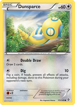 Dunsparce 111/149 Pokémon card from Boundaries Crossed for sale at best price