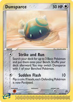 Carte Pokémon Commune Insolourdo 60/100 de la série Ex Tempête de Sable
