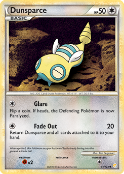 Dunsparce 41/123 Pokémon card from HeartGold SoulSilver for sale at best price