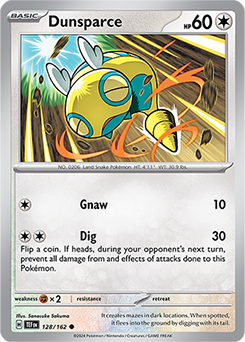Dunsparce 128/162 Pokémon card from Temporal Forces for sale at best price