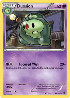Duosion 43/101 Pokémon card from Plasma Blast for sale at best price